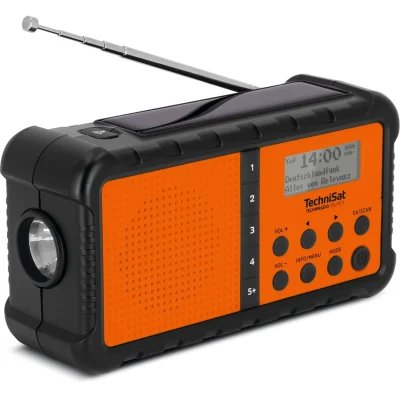Radio na wypadek kryzysu - dlaczego to takie ważne? Jakie wybrać? 2 Radio awaryjne TechniSat TECHNIRADIO SOLAR 2 czarno-pomarańczowe 5