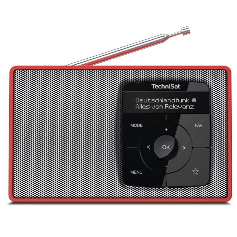 Radio przenośne TechniSat DIGITRADIO 2 czerwono-srebrne 1
