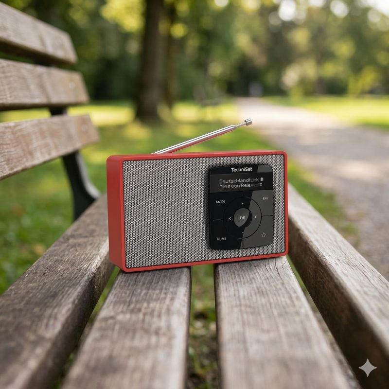 Radio przenośne TechniSat DIGITRADIO 2 czerwono-srebrne (4)