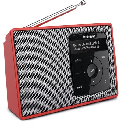 Radio przenośne TechniSat DIGITRADIO 2 czerwono-srebrne